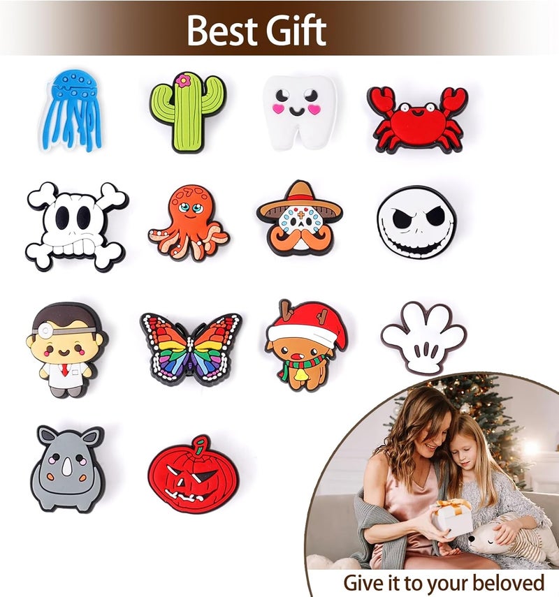LDCNO Lot of 30,50,100 pcs Random Shoe Charms - Perfect Gifts for Girls and Boys - Fun Shoe Accessories for Children - Image 5